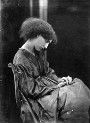 Jane Morris, posada por Dante Gabriel Rossetti, 1865
